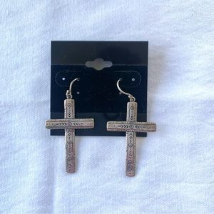 Silpada Sterling Silver Cross Earrings